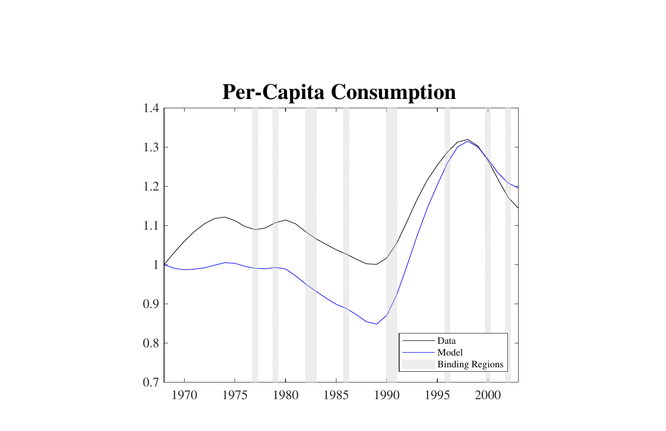Argentina’s consumption stagnation, in the data and out of the model